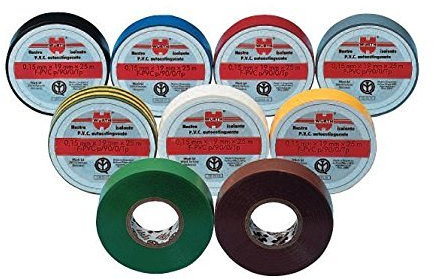 Isolierband Würth, Packung mit 10 Rollen, schwarz