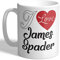 I Love Mugs - I Love James Spader (Heart Design) - Mug, Ceramic, 11fl.oz.