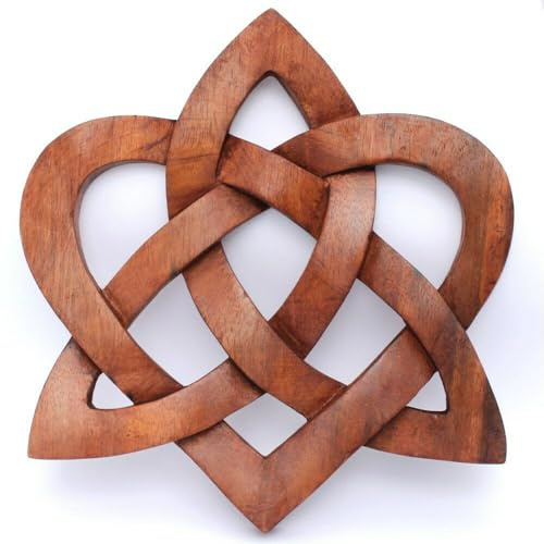 Wandbild Wandschmuck MIA Keltischer Liebesknoten - Herz - aus Holz