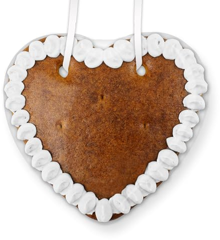 50x Lebkuchenherz Rohling Rand weiß Premium Qualität, Frisch & Saftig 14 cm | LEBKUCHEN WELT Essbare Lebkuchenherz-Rohlinge zum Verzieren & Beschriften – Weihnachten, Weihnachtsdeko – DIY, Bastelidee