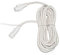 Festive Lights - ConnectPro Festoon Fairy Light Extension & Starter Cable Accessories - Connectable Outdoor Waterproof Ruber Cable - (5m, White Extension Lead)