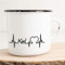 Huuraa Emaille Tasse Kiel Geschenk Kaffeebecher Vintage 300ml Kiel Geschenkidee