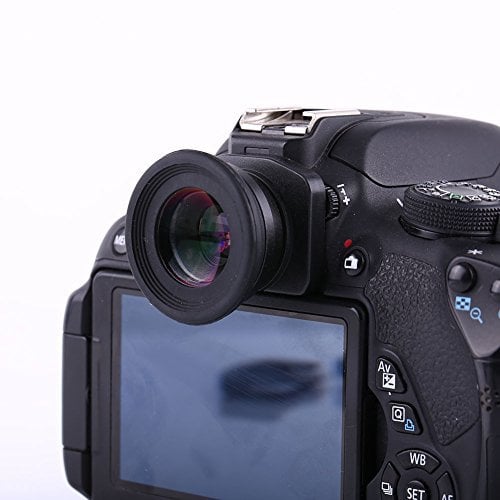 Langlebiger 1,5-facher Sucher mit festem Fokus, Okular-Lupen-Augenmuschel für DSLR-Kamera mit 6 Lupen-Montagebasen Auch für kurz- und weitsichtige Personen geeignet