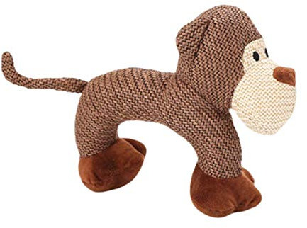 KANKOO hundespielzeug plüsch robust hundespielzeug stofftier Hund interaktives Spielzeug Pet Play Toy Spielzeug für Hunde, die kauen Monkey