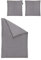 Irisette Essential Mako-Satin Bettwäsche Carla Grafit, 1 Bettbezug 155 x 220 cm + 1 Kissenbezug 80 x 80 cm