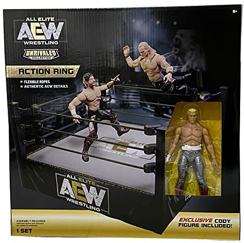 AEW All Elite Wrestling Ring & Cody Rhodes UK Exclusive Unrivaled Actionfigur