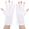 Anti‑UV Glove LED Nail Art Curing Lamp UV Protection Glove, Protection Gloves for Manicures, Home Outdoor Use(white)