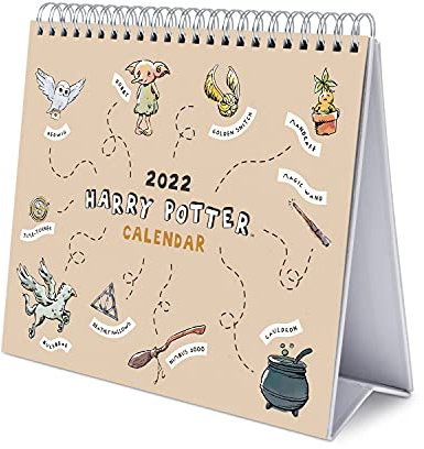 Grupo Erik Tischkalender 2022 - Harry Potter Kalender 2022 Tischkalender - Tischplaner 2022 Planer 2022