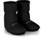 normani® Körnerpantoffeln - Hausschuhe für die Mikrowelle - Hausstiefel mit Leinsamenfüllung - extra hoher Schaft Farbe Schwarz Größe L=41/45