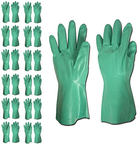 Cordova 4630 Unsupported Nitrile Gloves, Standard, Flocked, 15-Mil, Snag and Abrasion Resistant, Resist Solvents Oils Animal Fats and More, Embossed Grip, Protective Lab Gloves, 13-Inch Cuff, Medium