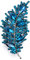 EVER FAITH Gala Runde Brosche aus österreichischem Kristall Vintage inspirierte Blatt Marquise für Damen Blau Antik Silber-Tone