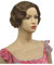 Perücke 20s Womens Retro Kurzfingerwelle Curly Wavy Pinup Perücken Klassische Vintage Wellenartige Perücke Halloween Cosplay Headwear Wig