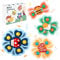 DICLLY Set de Jouets à Ventouse pour Bébé 4 Pièces - Jouets de Douche Sensoriels,Coordination Œil-Main,Éveil et Apprentissage pour Enfants 1-5 Ans - Parfait pour Fenêtres et Baignoires