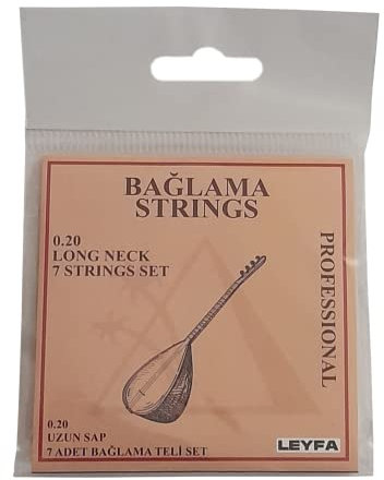 Professionelle Baglama Saz Saiten für langen Hals mit 3 Tezene-Plektren