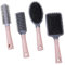 4 Pcs Hair Brush Set Anti Static Massage Oval Comb Air Cushion Vent Hair Brush Pink Detangling Paddle Hairbrush for Women Men Wet Dry Hair Styling, Massage, Add Shine (Pink and gray)