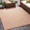 Livabliss Outdoor Teppich wetterfest, Valencia - In und Outdoor Teppich für Balkon 80x150 cm, Terrasse, Garten, Küche - Outdoor Teppich Boho Style, Teppich für draußen - Teppich Rost und Creme