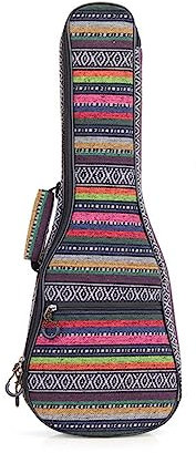 Surwin Ukulelentasche 21 '' 23 '' 26'' Ukulele Case Bag für Sopran Konzert Tenor, Tragbare Ukulelen Tasche Rucksack Aufbewahrung Soft Case Verstellbarem Schultergurt (21 Zoll,Böhmen 1)