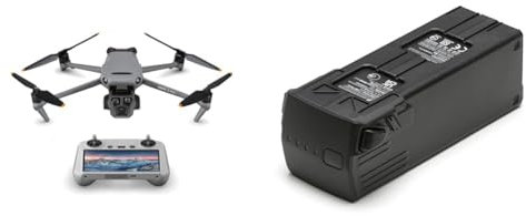 DJI Mavic 3 Pro mit DJI RC, Flaggschiff-Drohne mit Dreifachkamera und 4/3 CMOS Hasselblad-Kamera & Mavic 3 Intelligent Flight Battery