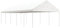 ARKEM Pavillon mit Dach Weiß 11,15x4,08x3,22 m Polyethylen Gazebo Schutzhaube Pavillon