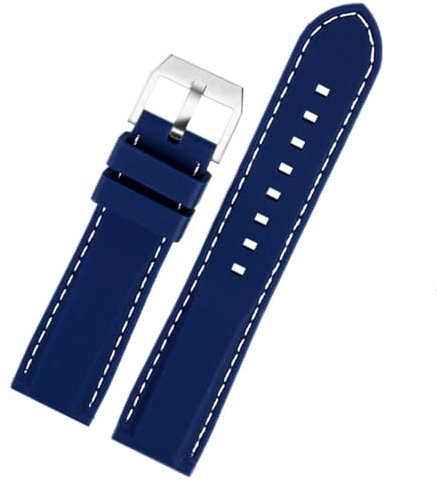 KAPPDE Für Citizen Eagle Blue Angel zweite Generation JY8078 JY8075 Serie, wasserdichtes Silikon-Uhrenarmband, 22 mm, 22 mm, Achat