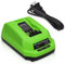 Replacement Fast Charger Replace for Greenworks 40V Battery Charger Lithium Ion 29482 29462 29472 2901319 2938302 BAF702 L-300 BAF704 Battery Charger Compatible with Greenworks 40V G-MAX Power Tools