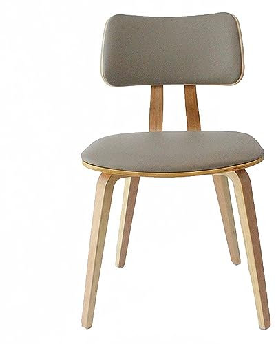 Preferspace PU Leder Esszimmerstuhl Moderner Holzstuhl Zuhause Schreibtischstuhl Kaffeestuhl, Max Load 150KG (Multiple Colors) Bequeme Wohnräume