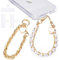 Mrltau 2 Pcs Handykette Perlen zum Umhängen mit 3 Pcs Handy Patch, Handykette Kurz, Handykette Universal, Handytasche zum Umhängen Damen, Phone Charm, Phone Charm, Phone Strap