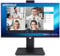 SKitphrati 23,8 pollici Business Webcam, monitor IPS 1080P 75HZ, monitor di videoconferenza, webcam regolabile integrata da 5 MP, matrice microfono, altoparlanti, cura