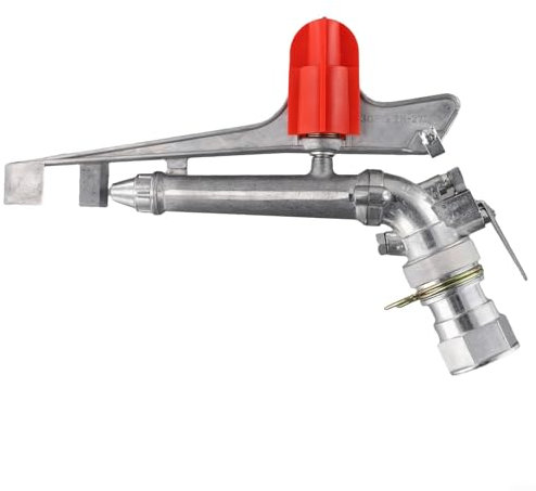 Riego agrícola ajustable, aspersor de agua de alta presión giratorio de 25 grados a 360 grados, para riego de césped (1.5 pulgadas)