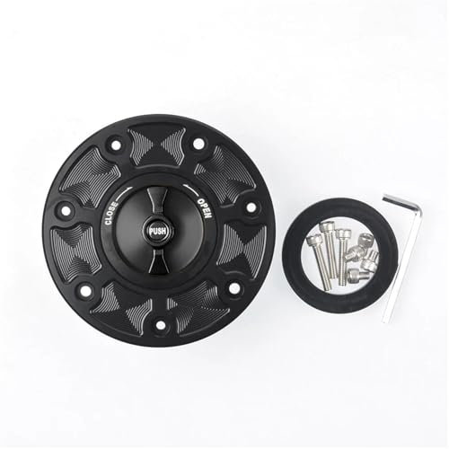 SRKATI Tankdeckel Halteband Öltankabdeckung, Tankdeckel, passend für KTM RC 125 200 Duke 125 Duke 200 Duke 390 RC125 RC200 RC390 2012–2016(Black)