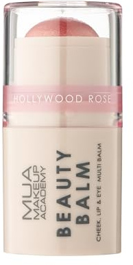 MUA Beauty Balm, Hollywood Rose, Multi-Use Face Balm (Pack of 1) | Rose Gold Shade, For Cheeks, Lips & Eyes, Enriched with Shea Butter & Vitamin E, Vegan & Cruelty Free