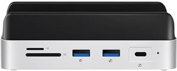 ZEPFJHE Erweiterungshubs und Standfuß für mit eingebautem 8-TB-Festplattengehäuse, 4K-Video, schnelle Datenübertragung, USB-C-Dock