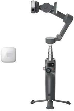 Compatible For DJI Osmo Mobile 8-360° Unrestricted Horizontal Rotation, Intelligent Human Tracking Gimbal(OM8 Mic Mini W)