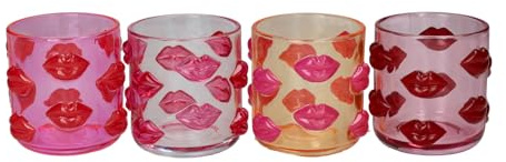 Giftcompany L'Amour Windlicht Lippen Sortiert 9,2cm (1 Stück)