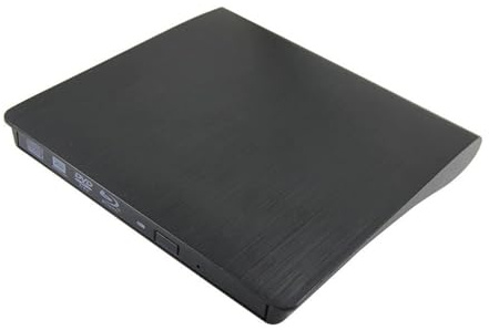 USB3.0 Enregistreur 4K Bluray Lecteur Optique Externe 3D Lecteur BD-re de brûleur DVD +/- RW DVD-RAM Portable(Black Blu-Ray 4K)