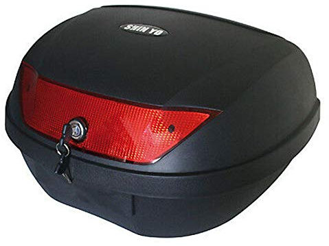 SHIN YO Top Case Koffer NAPOLI 48 l (Black,48 l)