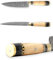 Cuchillo de caza de Damasco hecho a mano.