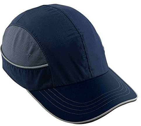 Safety Bump Cap, Baseball Hat Style, Comfortable Head Protection, Long Brim, Skullerz 8950