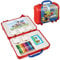 Multiprint Valise Travel Set Paw Patrol Boy, Made in Italy, Livre de Coloriage, avec Puzzles et Crayons, Tampons Enfants, en Bois et Caoutchouc Naturel, Encre Lavable Non Toxique, Idée Cadeau, 42903