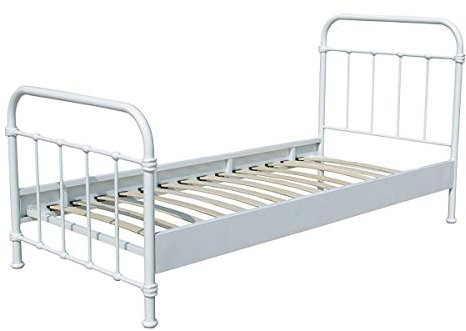 VIPACK Metallbett, Weiß