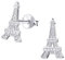 Laimons Damen-Ohrstecker Damenschmuck Eiffelturm glanz matt Sterling Silber 925