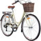 Galano Piccadilly 28 Zoll Damenfahrrad 7 Gang Citybike Stadt Fahrrad Damenrad Hollandrad (Elfenbein, 48 cm)