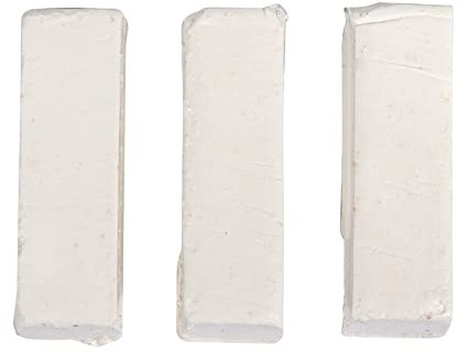 Rayher 3103202 Farbpigmente für Wachs und Kerzen-Gel, weiß, 1 x 1 x 2,9 cm, Btl. 3 Stück, Kerzenwachs färben, intensive Farbgebung