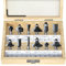 FivePears Router Bit Set 12 Piece Router Bits with 1/4 Inch Shank and Wood Storage Box, Woodworking Tools for Home Improvement and DIY Wood