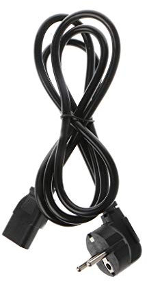 BIlinli Câble européen de Cordon d'alimentation de fiche Ronde d'AC de la CEI 320 de la Bouilloire européenne C13 de 1,5m