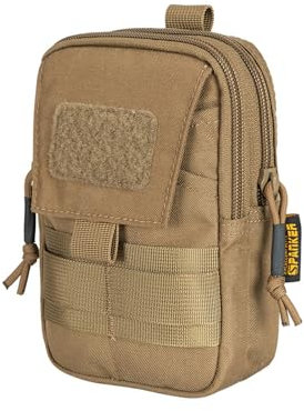 EXCELLENT ELITE SPANKER Tactical Molle Pouch EDC Pocket Organizer Tools Utility Waist Bag(Coyote Brown)