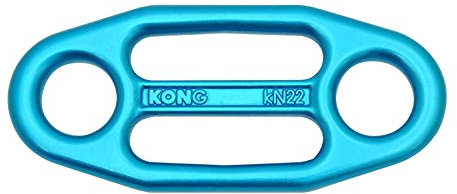 Kong. Gi-Gi Piastrina di Assicurazione Autobloccante. Discensore Arrampicata. Ideale per Discesa Corda Singola e Doppia. Sistema di frenata di Emergenza. Corde da 8 a 13mm. Peso 62g. Color Turchese