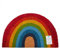 Rainbow Door Mat Non-Slip Natural Coir Indoor & Outdoor Welcome Mat 60 x 40cm