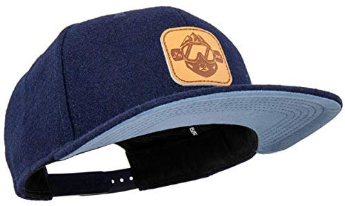 Jumping Bird Baseball Cap Unisex St. Anton • Outdoor Snapback Cap Snowboard • Individuell verstellbar und leicht abwaschbar • Kappe aus Filz Dunkelblau