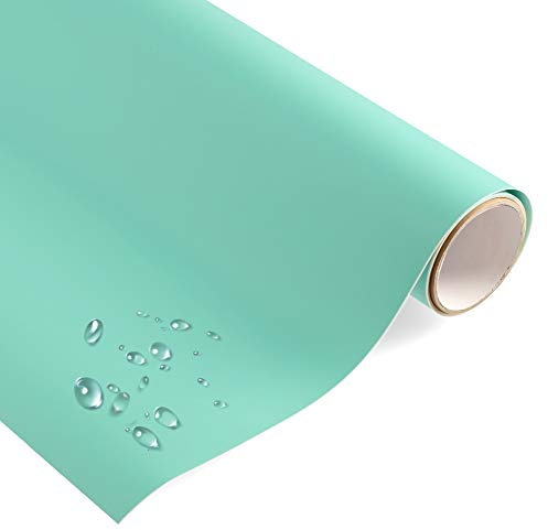 timalo® Premium Möbelfolie selbstklebend uni matt Küchenfolie Klebefolie zum Bekleben von Möbel, Türen PVC Folie Küche Bastefolie Türfolie | Mint-M-500x63cm